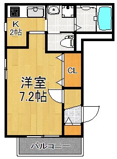 grace fleur 402号室 間取り
