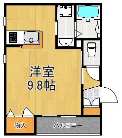 エクセレントハイツ鹿島田  102号室 間取り