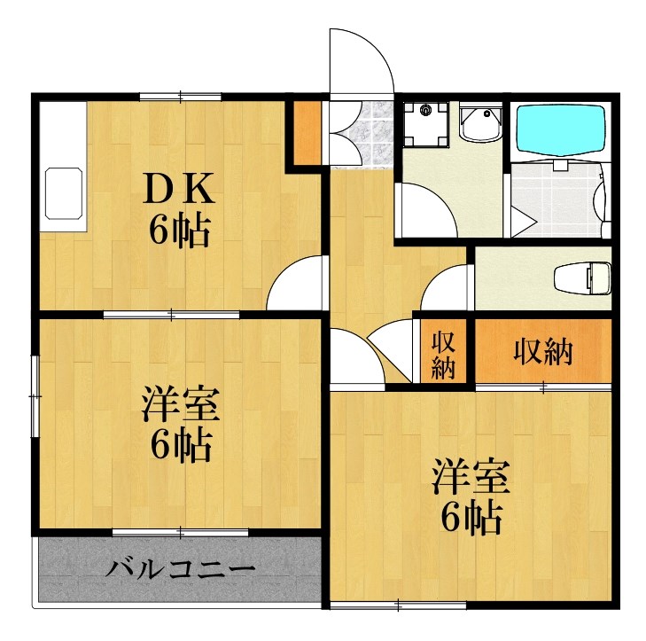 アティウスメゾンA  203号室 間取り