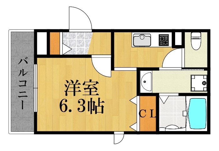 コンフォール竹中 間取り図
