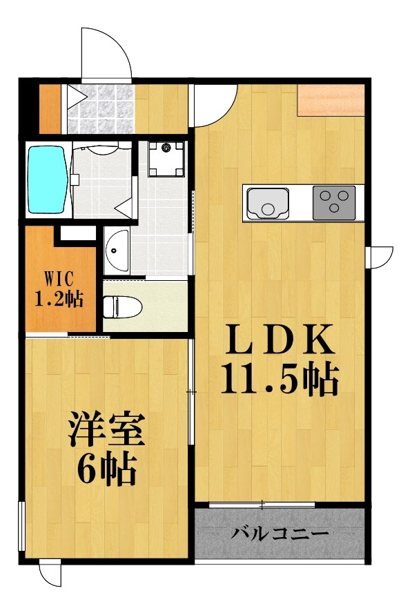 Soleil紺屋町 302号室 間取り