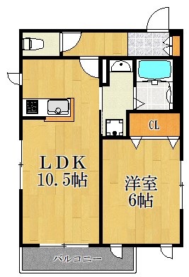 フェリオ鶴見 301号室 間取り