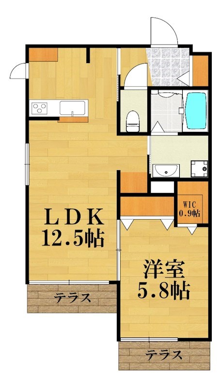 Maison de Planet 103号室 間取り