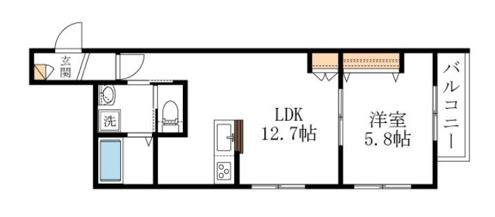 アルカンシエル1 302号室 間取り