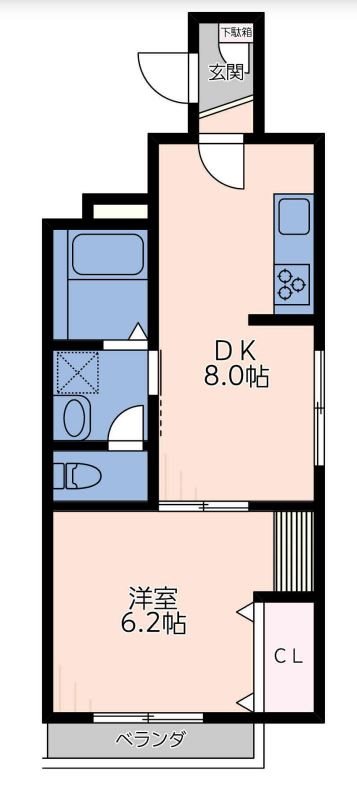 コーネリアス 203号室 間取り
