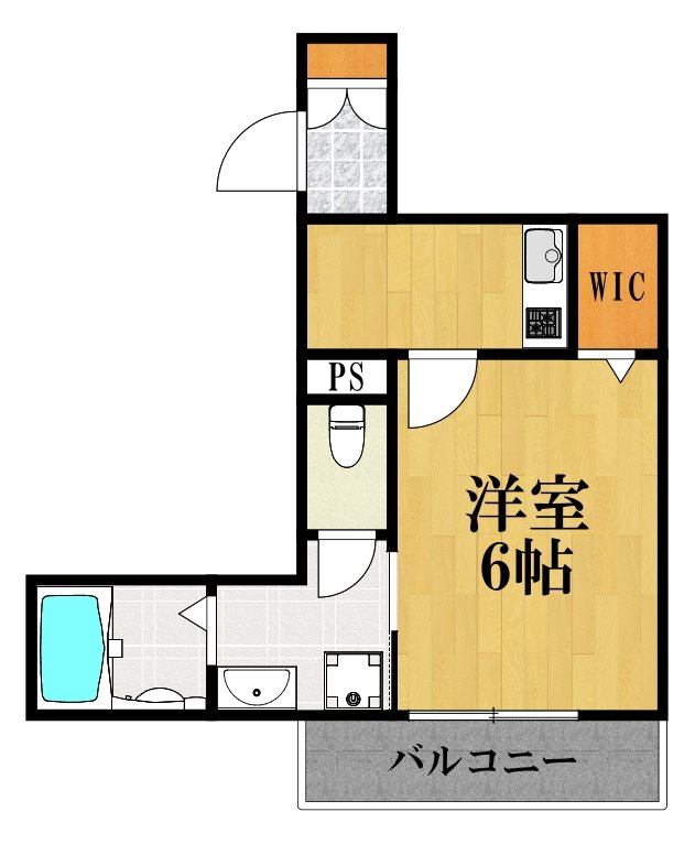 Rui 202号室 間取り