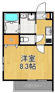 メゾン・はなぶさ 301号室 間取り