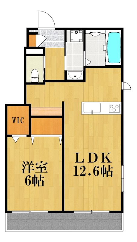 Maison de ruelle 201号室 間取り