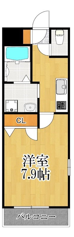クレアール 305号室 間取り