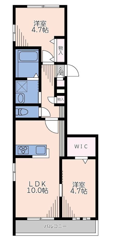 Secure House South 202号室 間取り