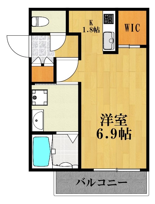 clair 101号室 間取り