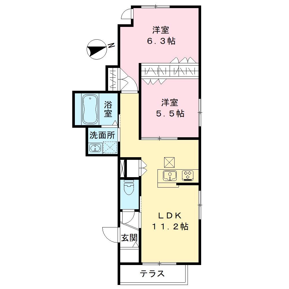 ルミエール　レ　フルール 間取り図