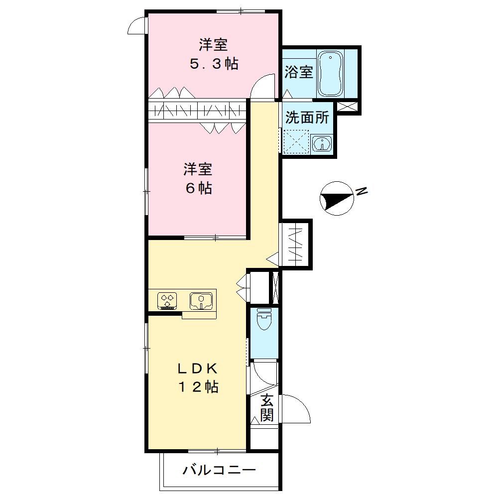 ルミエール　レ　フルール 間取り図