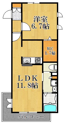 エルカミノ 303号室 間取り