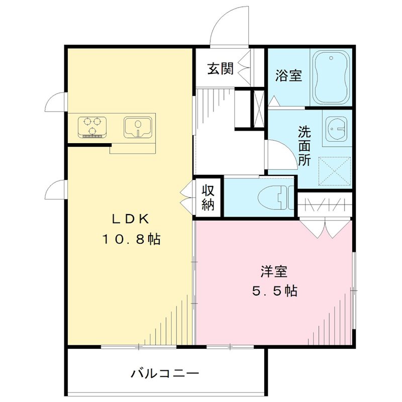 ベルフルール  302号室 間取り