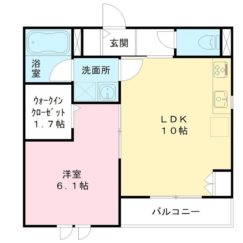アプリコット平安 間取り図