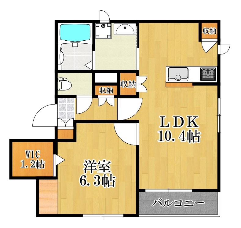 Secure House 202号室 間取り