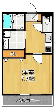 エミグランド 103号室 間取り