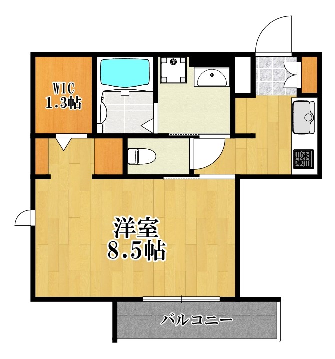 Casa Feliz 202号室 間取り