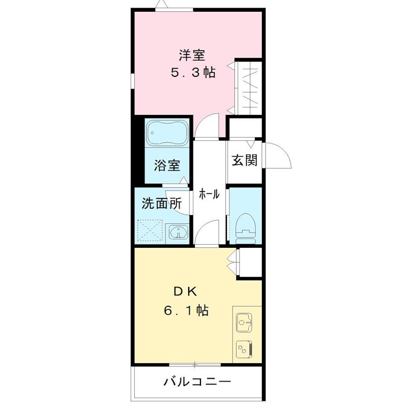 グランメール 301号室 間取り
