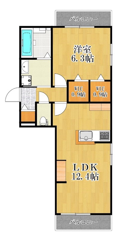 La Casa Popolare 間取り図