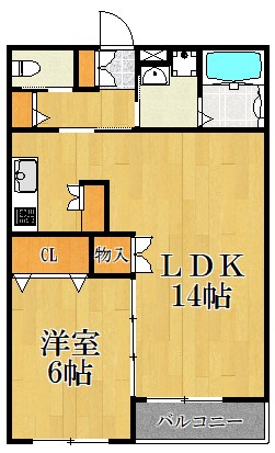 アベニュー大島 103号室 間取り