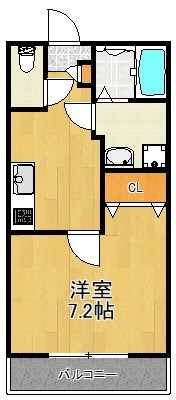 メゾンリヴィエール 303号室 間取り