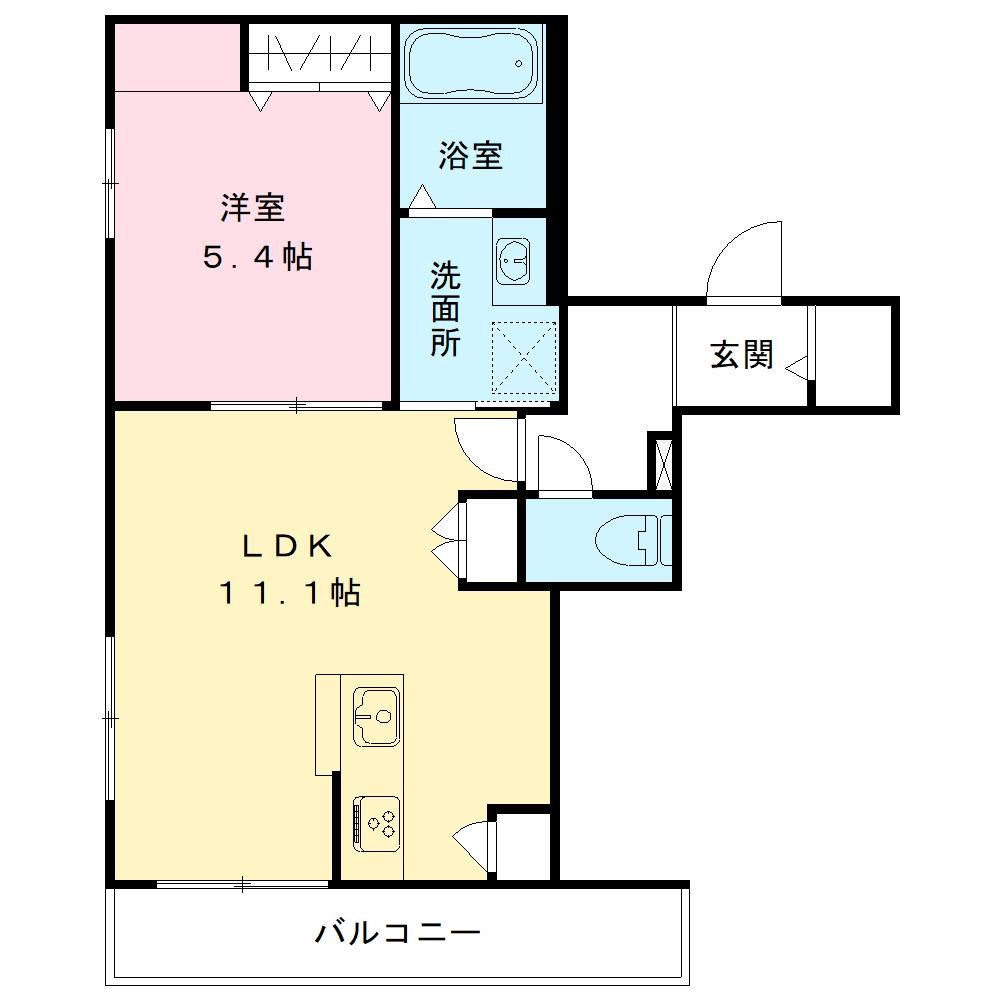 Mimieden 202号室 間取り