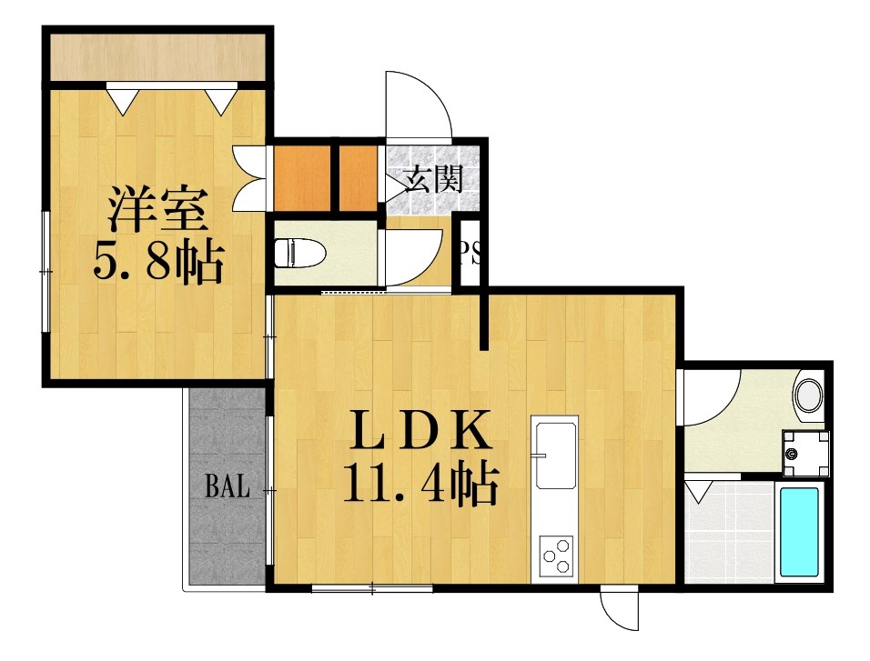 グラン・メゾン　T＆C 302号室 間取り