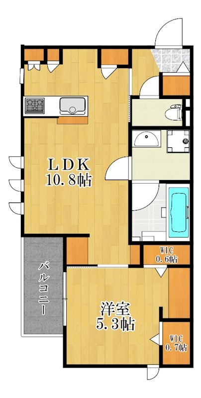 フェリシア豊岡 201号室 間取り