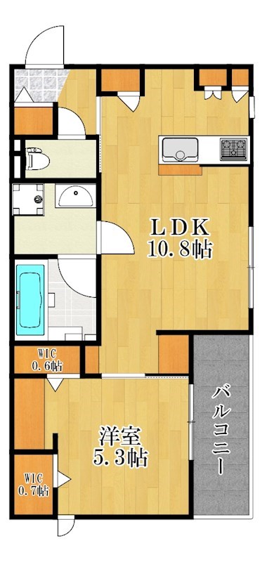 フェリシア豊岡 202号室 間取り