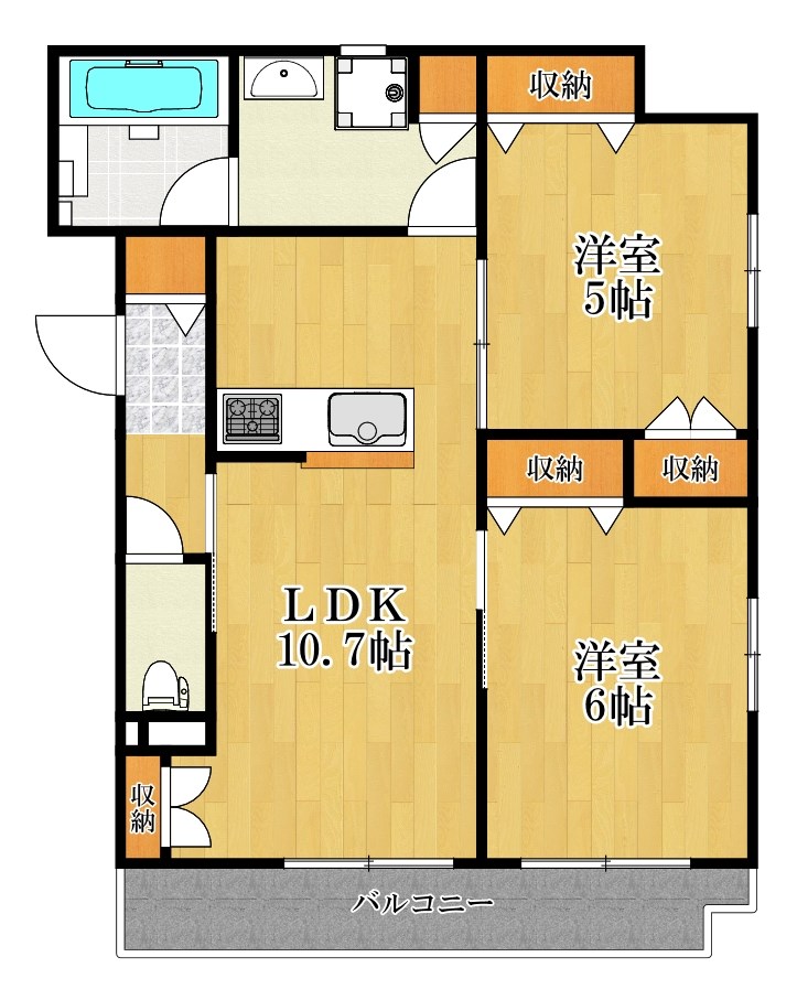 Advantage24 202号室 間取り