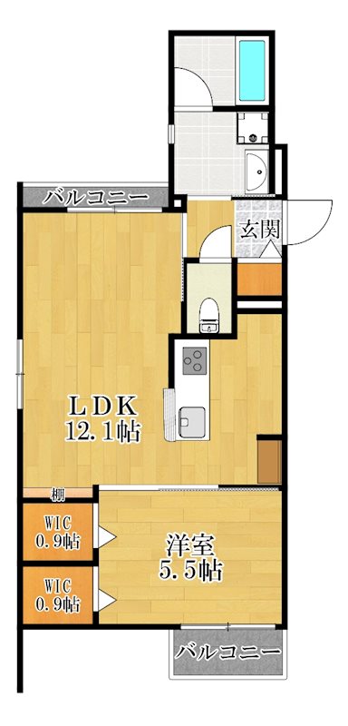 へーベルメゾン駒岡 202号室 間取り