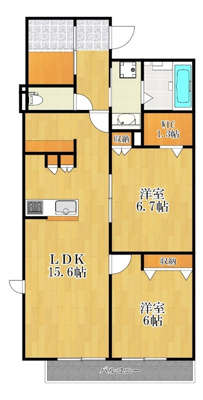 Win 306号室 間取り