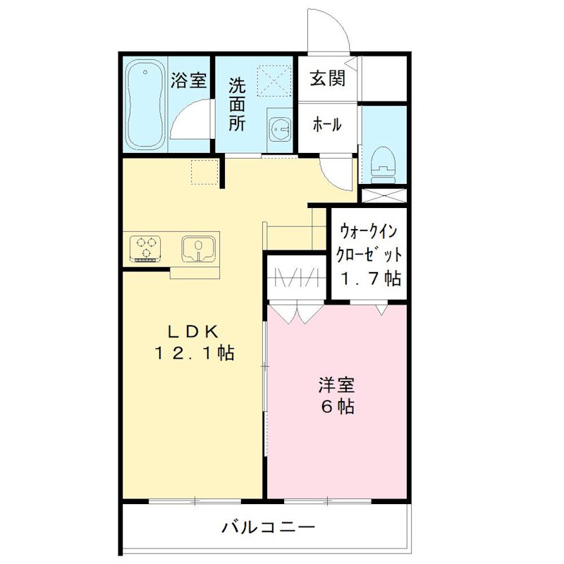 fleur 302号室 間取り