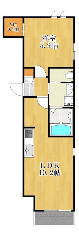 GLOW RESIDENCE 202号室 間取り