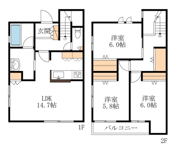 クローネ津田山 102号室 間取り