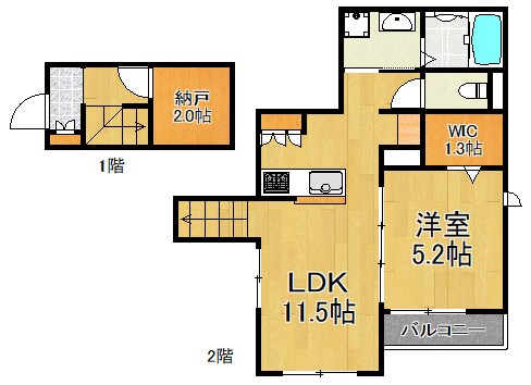 Ohana 新川崎 間取り図