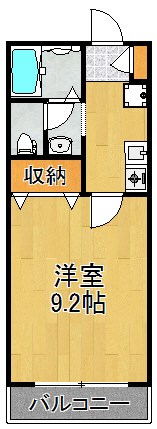 カルムメゾン住吉 303号室 間取り