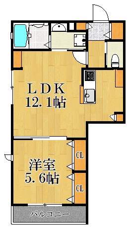maison Ikebata K403号室 間取り