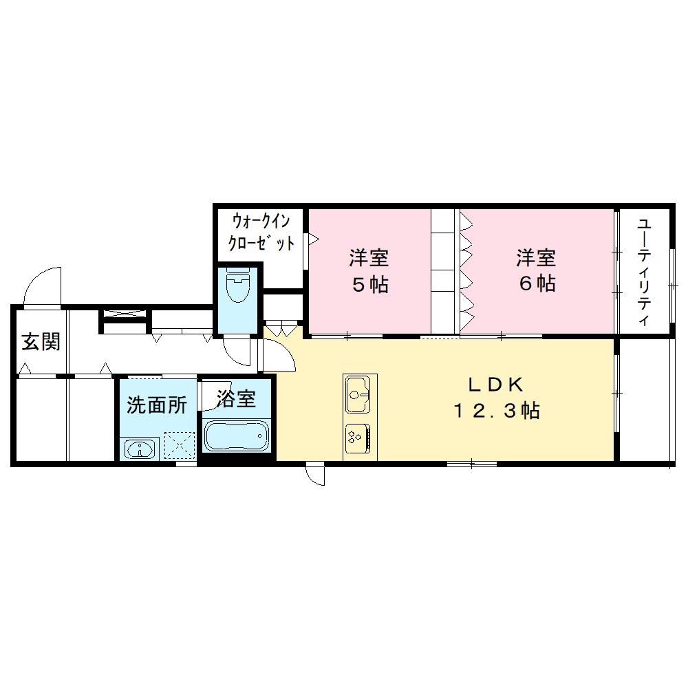 Maison de Jiji 202号室 間取り