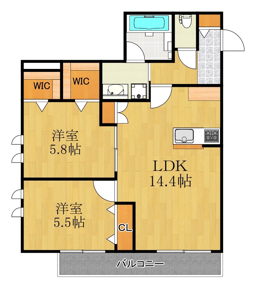 仮称）登戸メゾン 301号室 間取り
