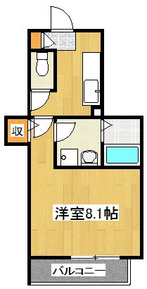 メゾンフォール 303号室 間取り