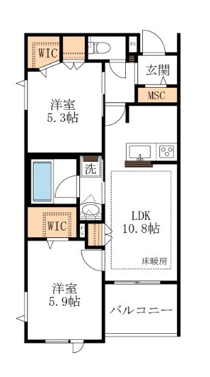 オロクレセール 間取り