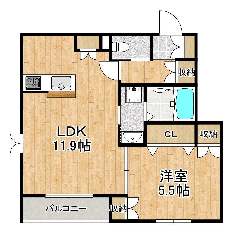 アリビオ　イケガミ 間取り