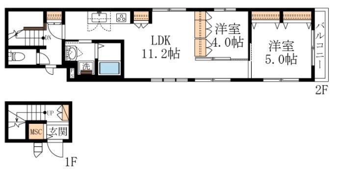 sommet 201号室 間取り