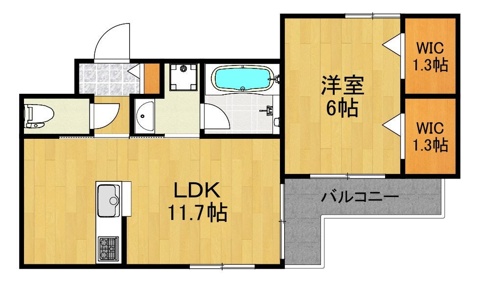 （仮称）下小田中1丁目メゾン 101号室 間取り