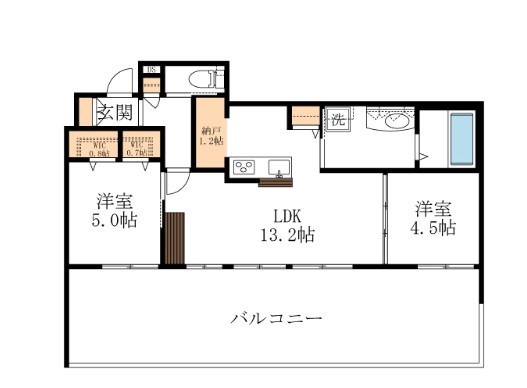（仮称）千年メゾン 202号室 間取り