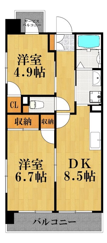 クランヴィラ鶴見 間取り