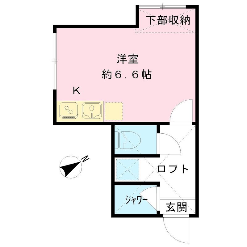 古川コーポラス 101号室 間取り
